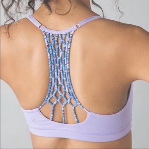 Lululemon True Self Sports Bra in Lilac. Size 4.